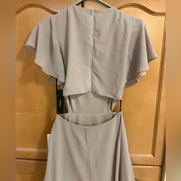 Garden Bliss Dusty Lavender Cutout Maxi Dress - Picture 3 of 4